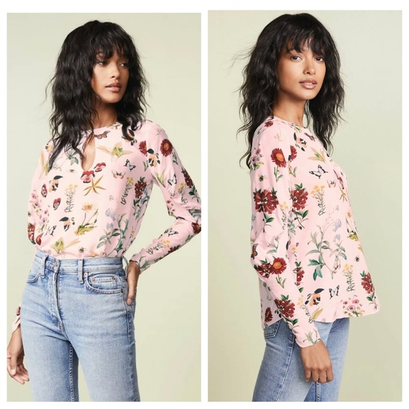 Joie Liseli Plush Botanical Pullover Blouse - Picture 10 of 15